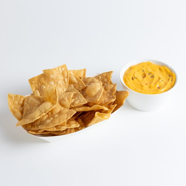 Cheese Dip & Chips.