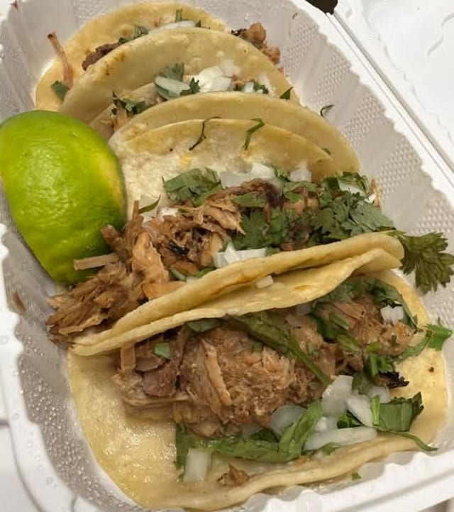 4 Carnitas Tacos.